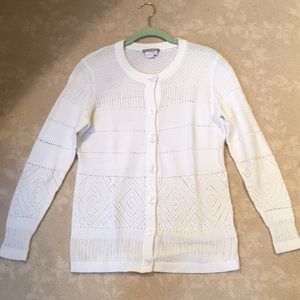 Knit cardigan sweater